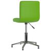 vidaXL Chaise pivotante de salle &agrave; manger Vert Similicuir