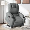 vidaXL Fauteuil inclinable &eacute;lectrique gris fonc&eacute; tissu