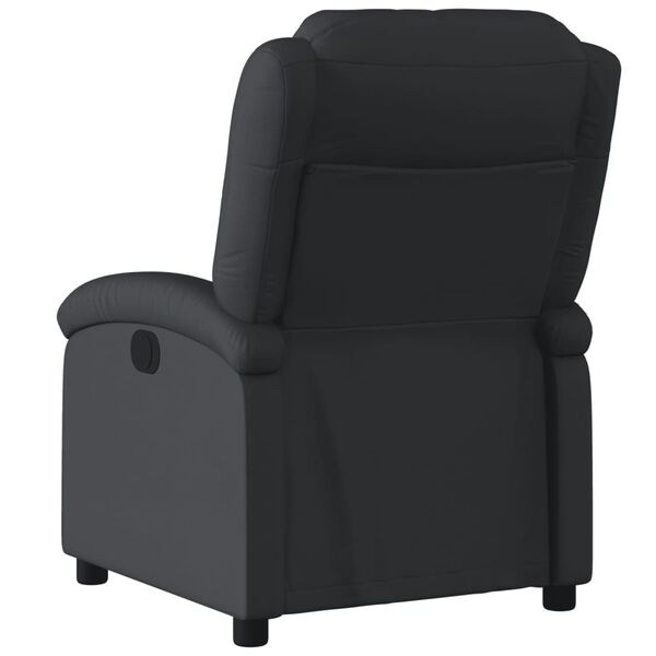 vidaXL Fauteuil inclinable noir cuir v&eacute;ritable