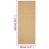 vidaXL Tapis Sisal naturel 80x200 cm