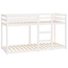 vidaXL Lit superposé sans matelas blanc 75x190 cm bois de pin massif