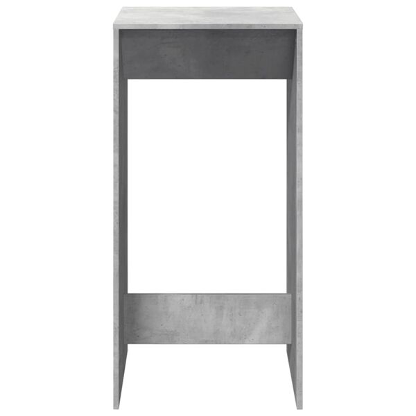 vidaXL Table de bar gris b&eacute;ton 51x50x103,5 cm bois d'ing&eacute;nierie