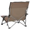 vidaXL Chaises de plage pliables lot de 2 Taupe Tissu