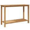vidaXL Table console Marron 110 x 40 x 75 cm Bois de teck massif