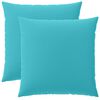 vidaXL Housse de coussin 2 pcs HEERLEN Turquoise 60 x 60 cm Polyester