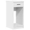 vidaXL Support de tour d'ordinateur avec tiroir blanc 35x45x77 cm
