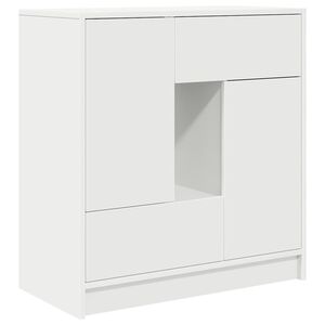 vidaXL Buffet avec tiroirs et portes blanc 70,5x34x74,5 cm