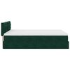 vidaXL Cadre de lit ottoman avec matelas vert fonc&eacute; 140x200 cm velours