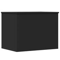 vidaXL Boîte de rangement noir 60x42x46 cm bois d'ingénierie
