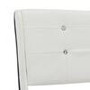 vidaXL Cadre de lit sans matelas blanc similicuir 135x190 cm