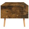 vidaXL Table basse Chêne fumé 100x49,5x43 cm Bois d'ingénierie