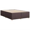 vidaXL Cadre de lit sans matelas marron fonc&eacute; 160x200 cm tissu