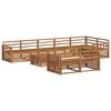 vidaXL Ensemble de canap&eacute;s d'ext&eacute;rieur 9 pc Naturel