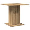 vidaXL Table &agrave; manger ch&ecirc;ne artisanal 80x80x75 cm bois d'ing&eacute;nierie