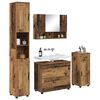 vidaXL Ensemble de mobilier de salle de bain 4 pcs Bois Ancien
