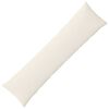 vidaXL Housse de coussin ALMELO Cr&egrave;me 40 x 145 cm velours c&ocirc;tel&eacute;