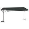 vidaXL Auvent sur pied 500 x 300 cm Anthracite