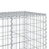 vidaXL Panier gabion avec couvercle 1050x100x100 cm fer galvanis&eacute;