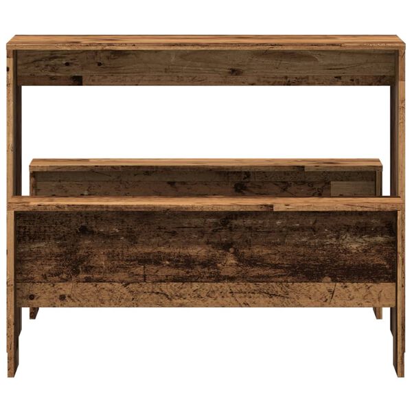 vidaXL Ensemble table &agrave; manger et bancs 3 pcs bois d'ing&eacute;nierie