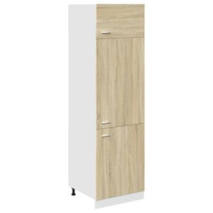 vidaXL Armoire r&eacute;frig&eacute;r&eacute;e "Lyon" Ch&ecirc;ne Sonoma 60 x 57 x 207 cm Bois d'ing&eacute;nierie