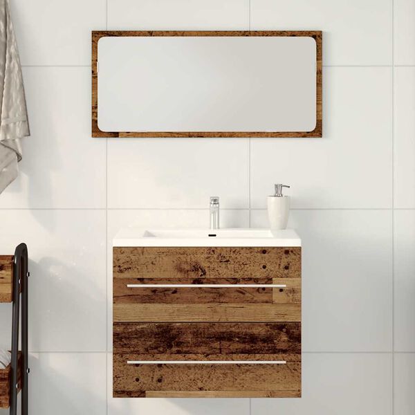 vidaXL Meuble de salle de bain vieux bois 60x38,5x48 cm