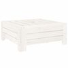 vidaXL Couvercle de base de parasol blanc bois massif de pin