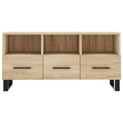 vidaXL Meuble TV chêne sonoma 102x36x50 cm bois d'ingénierie