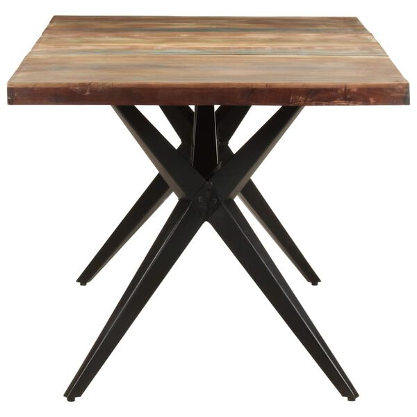 vidaXL Table à manger 180x90x76 cm Bois de récupération massif