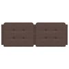 vidaXL Coussin de t&ecirc;te de lit Zadar marron 140 cm similicuir