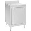 vidaXL Armoire de cuisine commerciale avec &eacute;gouttoir Acier inoxydable