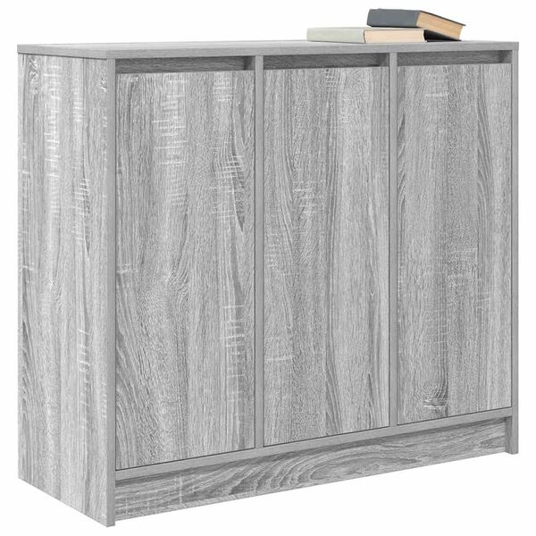 vidaXL Buffet sonoma gris 85x34x76 cm bois d'ing&eacute;nierie