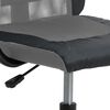 vidaXL Chaise de bureau r&eacute;glable en hauteur gris et noir