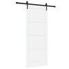 vidaXL Porte coulissante ORKDAL 83 x 202 cm Bois de pin massif Blanc