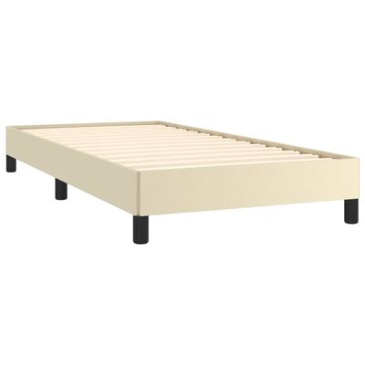 vidaXL Cadre de lit sans matelas crème 80x200 cm similicuir