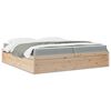 vidaXL Lit avec matelas 200x200 cm bois massif de pin