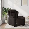 vidaXL Fauteuil inclinable &eacute;lectrique Marron fonc&eacute; Tissu