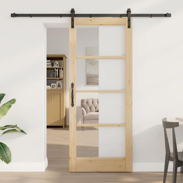 vidaXL Porte coulissante ORKDAL Naturel 83 x 202 cm