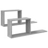 vidaXL &Eacute;tag&egrave;res flottantes 2 pc Sonoma gris 80 x 15 x 30 cm