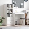 vidaXL Bureau avec tiroir 2 pcs Blanc