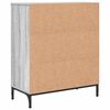 vidaXL Buffet Gris Sonoma 69,5 x 33 x 82 cm Bois d'ing&eacute;nierie
