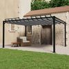 vidaXL Tonnelle avec toit &agrave; persienne 3x4 m Anthracite Tissu aluminium