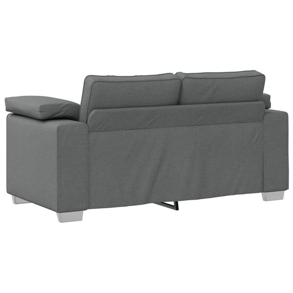 vidaXL Canap&eacute; Gris fonc&eacute; 160 x 77 x 82 cm tissu