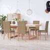 vidaXL Chaises &agrave; manger lot de 6 taupe tissu