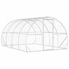 vidaXL Poulailler Argent&eacute; 400 x 300 x 200 cm Acier galvanis&eacute;