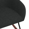 vidaXL Chaise &agrave; bascule Noir Tissu
