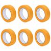 vidaXL Rubans de masquage pour peintre 6 pc Jaune 25 mm x 50 m Papier
