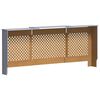 vidaXL Cache-radiateur MDF Gris 205 cm
