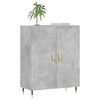 vidaXL Buffet gris b&eacute;ton 69,5x34x90 cm bois d'ing&eacute;nierie