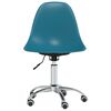 vidaXL Chaise de bureau pivotante Turquoise PP