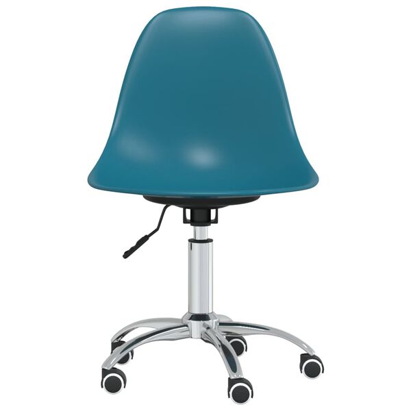 vidaXL Chaise de bureau pivotante Turquoise PP